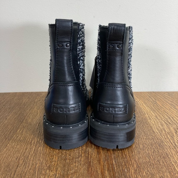 NEW Sorel Lennox Lace Waterproof Cozy Bootie Womens Size 6 Black/White - Picture 4 of 12